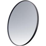 Retro Line Miroir rond 40cm cadre Noir mat - Saniclass