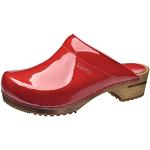 Chaussures montantes Sanita rouges en cuir verni Pointure 37 look fashion pour femme 
