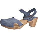 Sandales à talons Sanita Original bleus foncé en cuir Pointure 39 look fashion pour femme 