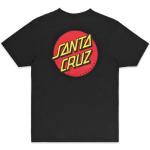 T-shirts à imprimés Santa Cruz noirs en coton à col rond Taille XS pour homme 