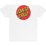 T-shirts à imprimés Santa Cruz blancs en coton à col rond Taille XS pour homme 