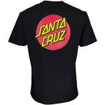 Santa Cruz Classic Dot Chest Tee T Shirt Black Pe2