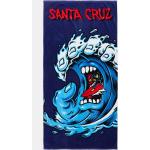 Santa Cruz - Serviette de plage à motif vague hurlante - Bleu