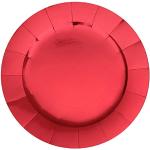 Sous-assiettes Santex rouges en lot de 10 diamètre 33 cm 