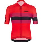 Maillots de cyclisme Santini rouges Taille XL look fashion pour homme 