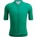 Maillots de cyclisme Santini verts en jersey Taille XXL pour homme 