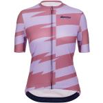 Maillots de cyclisme Santini marron en polyester Taille L pour femme 