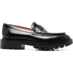 Chaussures casual Santoni noires en caoutchouc à bouts ronds Pointure 41 look casual pour femme en promo 