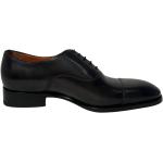 Chaussures montantes Santoni noires en cuir à lacets Pointure 40 look business pour homme 