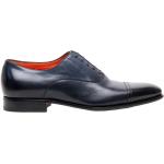 Chaussures de golf Santoni bleues en cuir à lacets Pointure 40 look business pour homme 