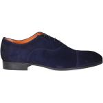 Chaussures montantes Santoni bleues en cuir Pointure 40 look business pour homme 