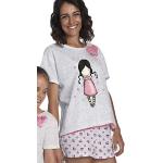 SANTORO Pyjama à manches courtes Awareness pour femme - Gris - XL