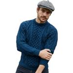 Pulls irlandais bleus en laine Taille M look fashion pour homme 