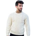 Pulls en laine d'automne en laine à col rond Taille XL look sportif pour homme 