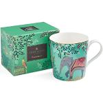 Portmeirion Home & Gifts Sara Miller London SMIJ78914-XG Mug Motif Oasis d'éléphant, jade clair