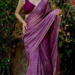Robes en soie rouges imprimé Indien en mousseline avec broderie à motif papillons style ethnique pour femme 