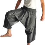 Pantalons baggy gris en coton Tailles uniques pour homme 