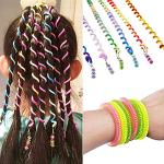 Sasairy Paquet de 12 pièce bandeau de cheveux accessoires coiffure de fête multicolore pour femme fille