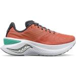 Chaussures de running Saucony rouge corail en fil filet vegan Pointure 40 pour femme en promo 