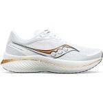 Chaussures de running Saucony blanches en fil filet vegan légères Pointure 46 pour homme en promo 