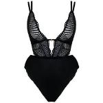 Body Scantilly noirs en coton Taille XS look sexy pour femme 
