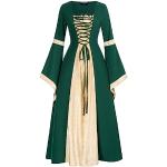 Robes vintage vert d'eau longues Taille XXL rétro pour femme 