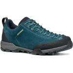 Chaussures de randonnée Scarpa Mojito bleues en velours résistantes à l'eau look fashion pour homme 