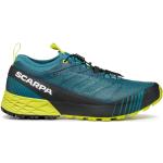 Chaussures de running Scarpa vertes en fil filet en gore tex respirantes à élastiques Pointure 42 look fashion pour homme 