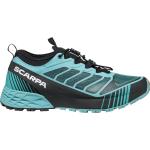 Chaussures de running Scarpa bleues en fil filet respirantes à élastiques Pointure 38,5 look fashion pour femme 