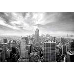 Tableaux design gris en aluminium à motif Empire State Building 