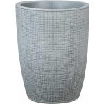 Scheurich Barceo High 40, vase/pot à fleurs/jardinière, cylindrique, coloris: Stony Grey, fabriqué avec du plastique recyclé, pour l’extérieur - grey plastic 63211