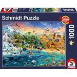 Puzzles Schmidt à motif animaux 1.000 pièces plus de 12 ans 
