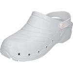 Chaussures de travail  Scholl blanches antistatiques avec un talon entre 3 et 5cm look fashion pour femme 