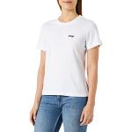 T-shirts Schott NYC blancs en coton à manches courtes à manches courtes à col rond Taille S look fashion pour femme 