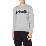 Schott NYC Swcrew Sweatshirt Homme, Gris (Heat.Gre