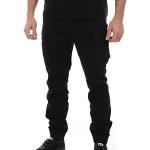 Pantalons cargo Schott NYC noirs Taille XL look fashion pour homme 