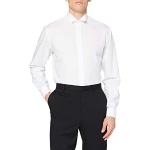 Chemises Seidensticker blanches en coton à manches longues à manches longues Taille XS look business pour homme en promo 
