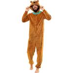 Pyjamas combinaisons marron Scooby-Doo Taille M look fashion pour homme 