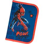 Scooli - Trousse d'écolier remplie Spider Man - Trousse complète avec des Crayons de Haute qualité et Plus - Trousse Scolaire Tout-en-Un - Pratique pour l'école - pour Les garçons à partir de 6 Ans