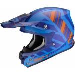Scorpion VX-21 Air Urba Casque de motocross, bleu-orange, taille L