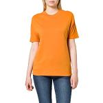 T-shirts Scotch & Soda orange en lyocell tencel à manches courtes à manches courtes à col rond Taille M look fashion pour femme 