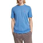 T-shirts Scotch & Soda bleus à manches courtes à manches courtes à col rond Taille S look fashion pour homme 