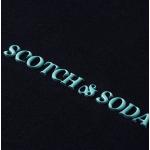 T-shirts col rond Scotch & Soda bleues foncé à manches courtes à col rond Taille XXL look fashion pour homme 