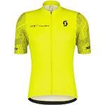 Maillots de cyclisme Scott jaunes Taille S look fashion pour homme 