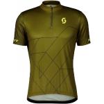 Maillots de cyclisme Scott vert olive en polyester Taille S pour homme 