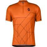 Maillots de cyclisme Scott orange en polyester Taille S pour homme 