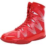 Chaussures de lutte rouges en tissu respirantes à lacets Pointure 43 look fashion pour homme 