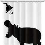 Rideaux de douche en polyester à motif animaux 