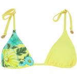 Hauts de bikini Seafolly jaunes à fleurs Taille S look vintage pour femme 