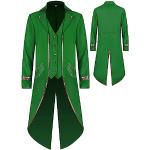Manteaux gothiques verts Taille 4 XL look médiéval pour homme 